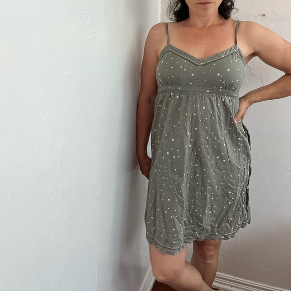 American Eagle Outfitters | Polka Dot Spaghetti Strap Mini Dress - Picture 1 of 5